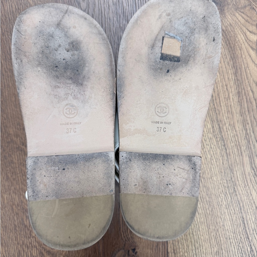 Chanel Dad Sandals - Cream and Brown - Picture 6 of 6